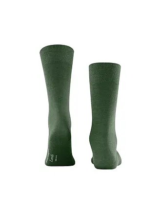 BURLINGTON | Chaussettes homme LEEDS 40-46 bleu foncé chiné | dunkelgrün
